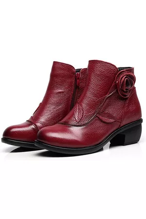 Newchic SOCOFY Retro Soft Leather Boots