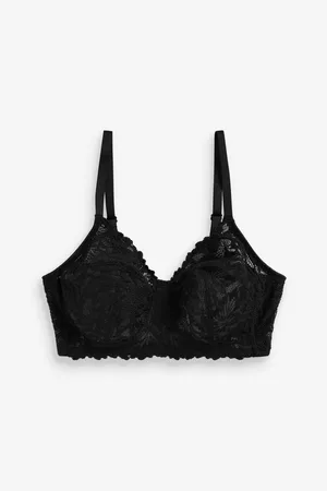 Black - Total Support Non Wire Full Cup Bra