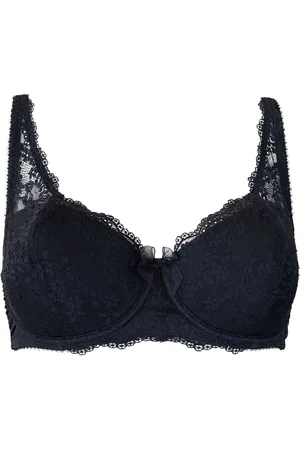 ASOS Valerie Satin Molded Half Cup Bra With Lace