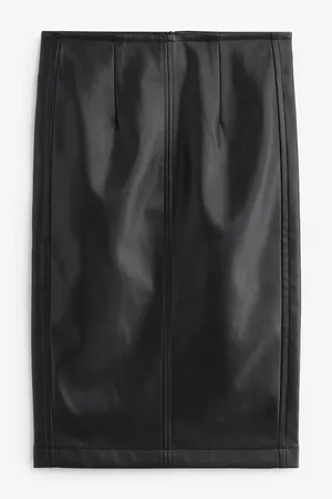 Black Senior Jersey Stretch Pull-On Pencil Skirt (9-18yrs)