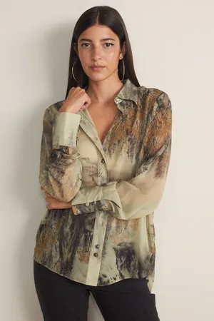 Buy Satin blouse with lace Online in Dubai & the UAE