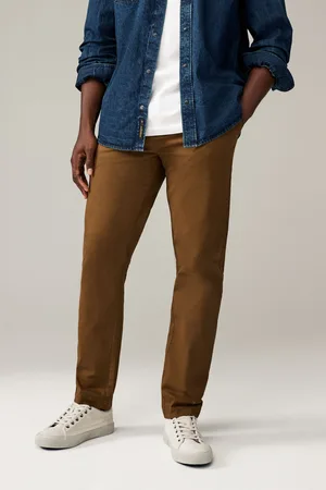 Next Slim Fit Stretch Printed Soft Touch Chino Trousers
