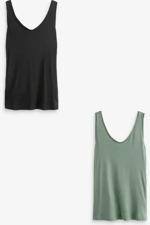 Next /Khaki Green Slouch Vests 2 Pack