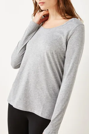Next Marl Long Sleeve Crew Neck 100% Cotton T-Shirt