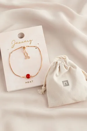Next Gold Tone Birthstone Pully Bracelet