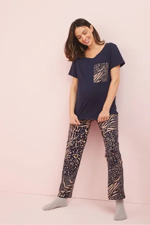 Next Blue Animal Maternity 100% Cotton Pyjamas