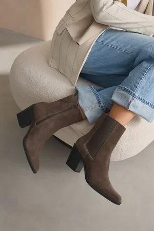 Next Chocolate Forever Comfort Leather Formal Western Boots