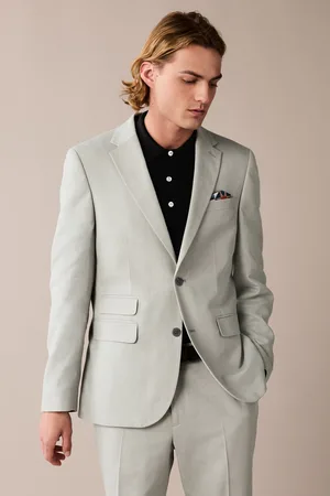 Next Light Slim Fit Linen Blend Suit Jacket