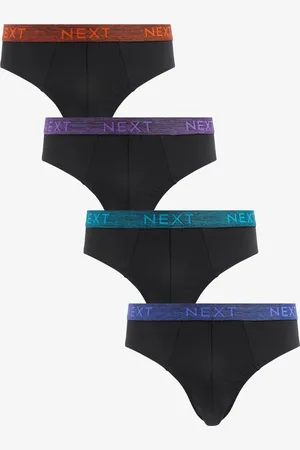 Next Marl Waistband 4 pack Cotton Rich Briefs