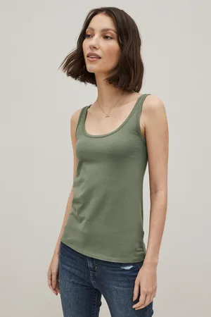 Next Khaki Thick Strap Vest