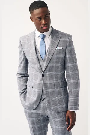 Next Light Slim Fit Check Suit Jacket