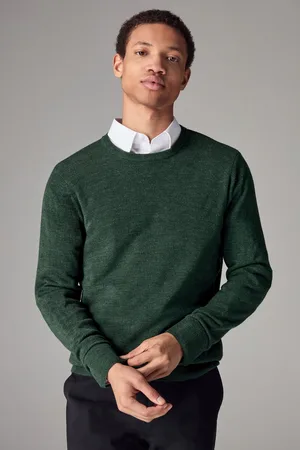 Next Dark Crew Neck Regular Soft Touch Knit Jumper
