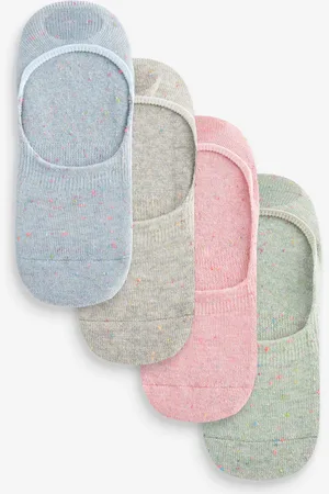 Next Multi Fluro Neppy Invisible Socks 4 Pack