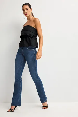 Next Mid Wash Slim Lift And Shape Bootcut Jeans