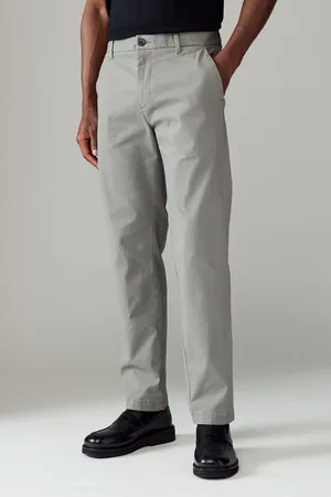 Next Straight Fit Stretch Printed Soft Touch Chino Trousers