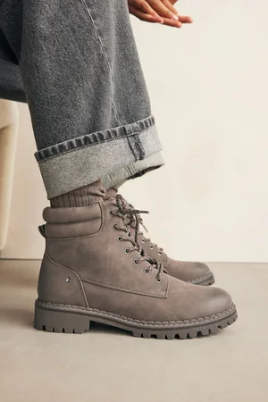 Next Standard/Wide Fit Forever Comfort Casual Lace-Up Ankle Boots