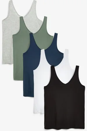 Next /White/Grey/Blue/Green Slouch Vests 5 Pack