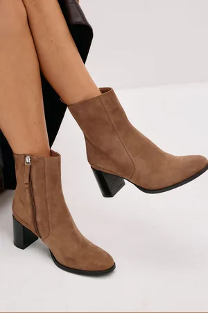 Next Forever Comfort Leather Ankle Heeled Boots