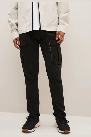 Next Slim Fit Zip Detail Stretch Cargo Trousers
