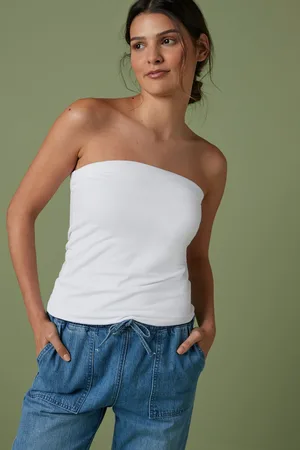 Next Cotton Rich Bandeau Boobtube Top