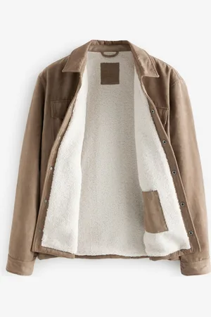 Next Faux Suede Borg Lined Shacket