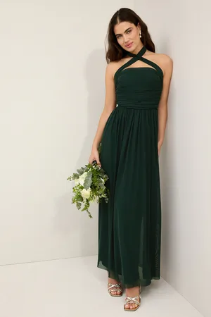 Next Dark Mesh Multiway Bridesmaid Wedding Maxi Dress