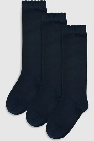Next Grey 3 Pack Cotton Rich Knee High School Socks