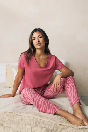Next Zebra Print 100% Cotton Short Sleeve Pyjamas