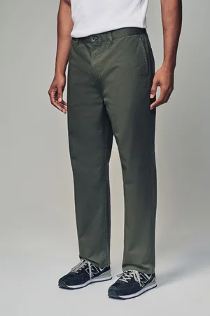 Next Khaki Relaxed Fit Utility Chino 100% Cotton Trousers