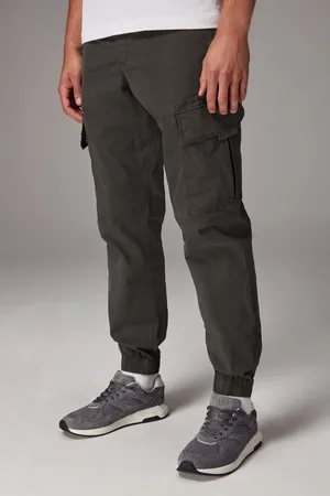 Next Khaki Regular Tapered Fit Stretch Utility Cargo Trousers
