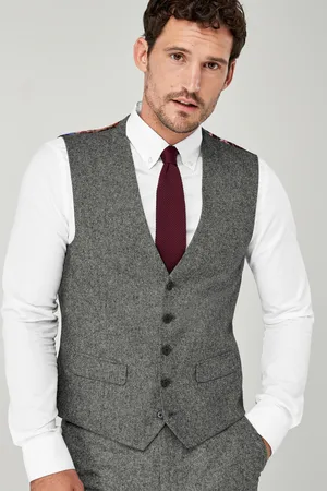 Next Regular Fit Donegal Suit Waistcoat