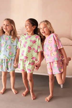 Next Pastel Prints Short Pyjamas 3 Pack (3-16yrs)