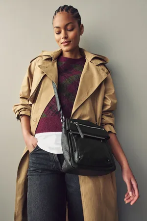 Next Washed Messenger Bag
