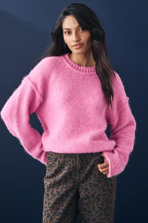 Next Soft Touch Crew Neck Knitted Jumper with Wool