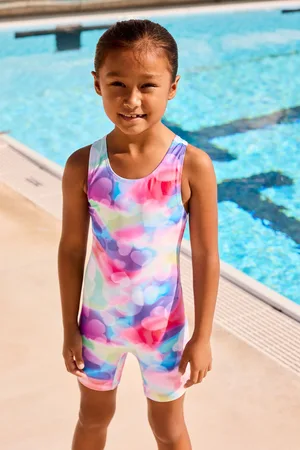 Next Heart Tie Dye Shortie Swimsuit (3-16yrs)