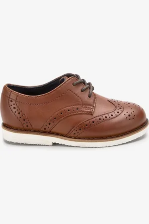 Next Wide Fit (G) Smart Leather Brogue Shoes