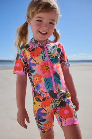 Next Multi Floral Sunsafe Swimsuit (3mths-10yrs)