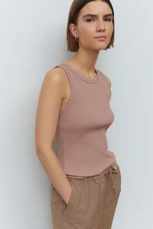 Next Ribbed Racer Tank Vest Sleeveless Top