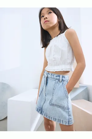 Next Light 100% Cotton Denim Skirt (3-16yrs)