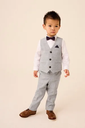 Next Heritage Waistcoat, Shirt, Trousers & Bow Tie Set (3mths-9yrs)