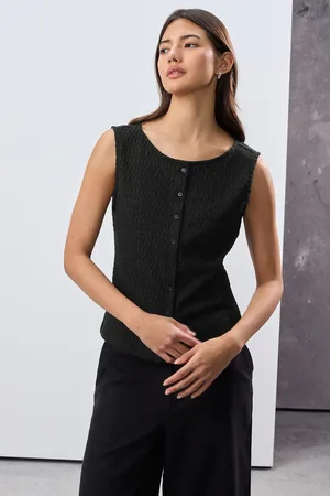 Next Textured Button Through Waistcoat