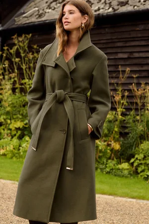 Next Khaki N. Premium Funnel Coat