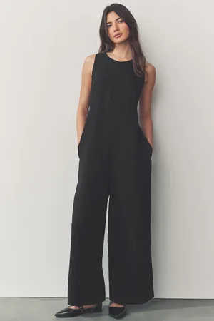 Next Linen Sleeveless Jumpsuit