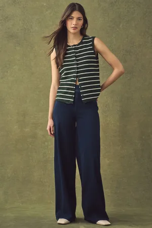 Next Rinse Wide Leg Denim Jersey Leggings