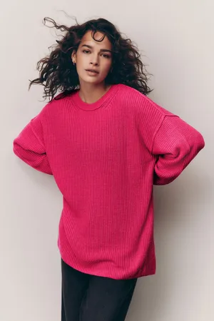 Next Bright Cosy Crew Neck Longline Tunic Knitted Jumper