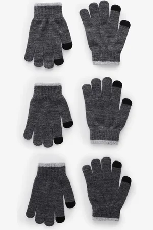Next Charcoal Magic Gloves 3 Pack (3-16yrs)