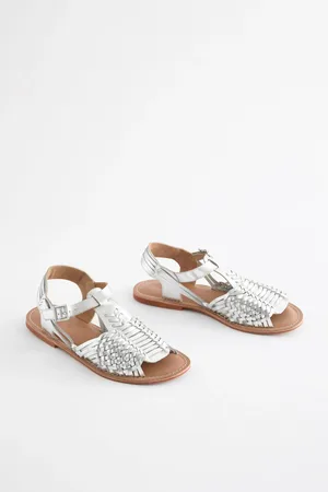 Next Leather Weave Huaraches Sandals