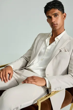 Next Skinny Fit Trimmed Satin Edge Tuxedo Suit Jacket