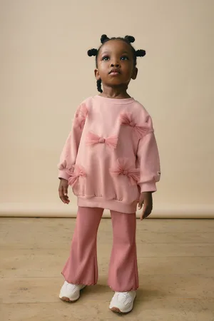 Next Bow Sweatshirt And Flare Set (3mths-7yrs)