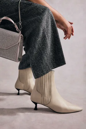Next Tabitha Simmons Kitten Heel Elvina Leather Ankle Boots